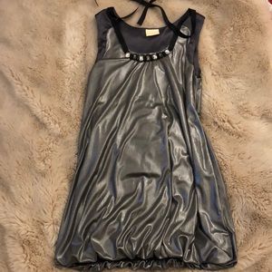 Fresh Metallic Bubble Mini Dress NYE